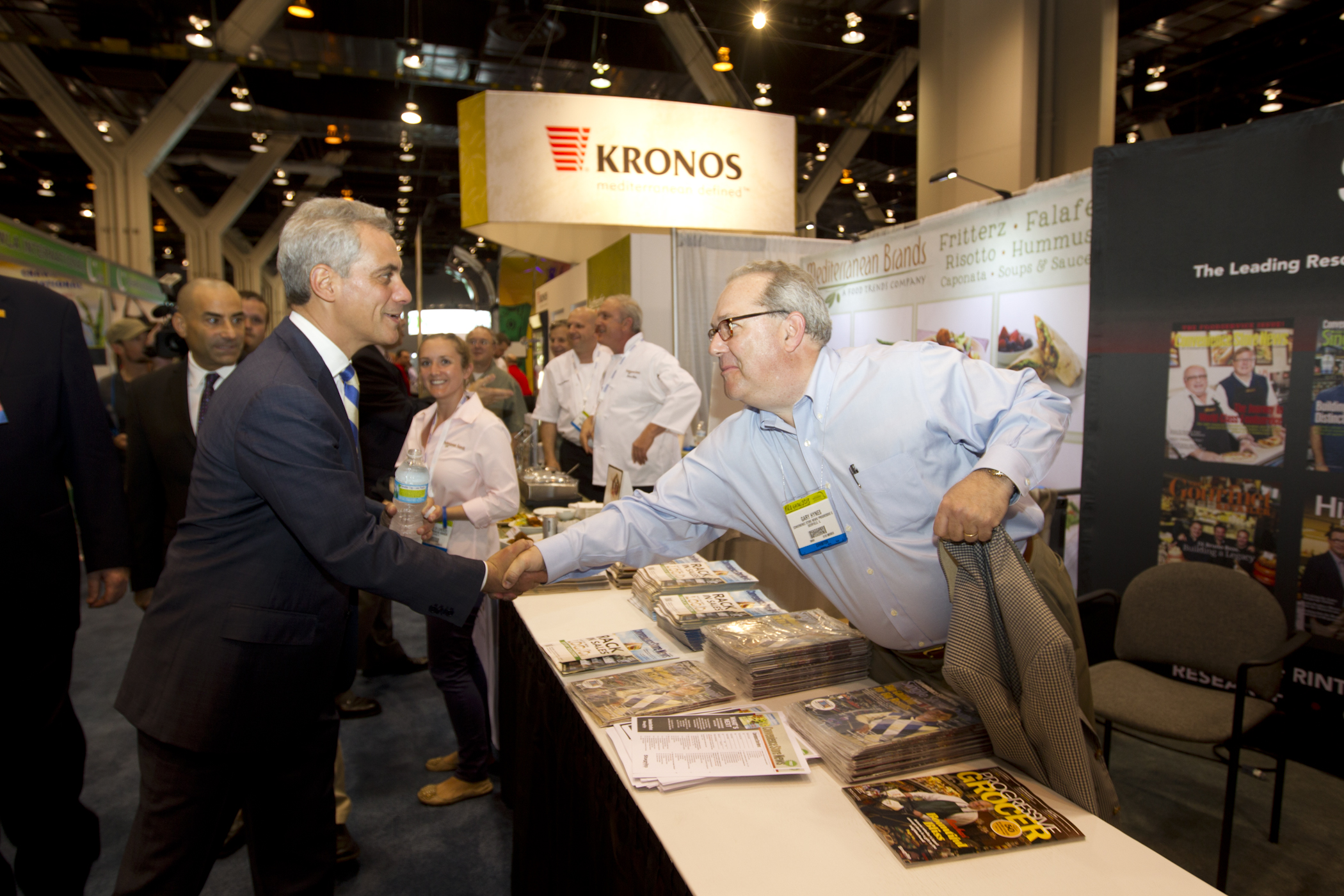 Mayor Emanuel Greets Attendees and Exhibitors at the National Restaurant Association Hotel Motel Show